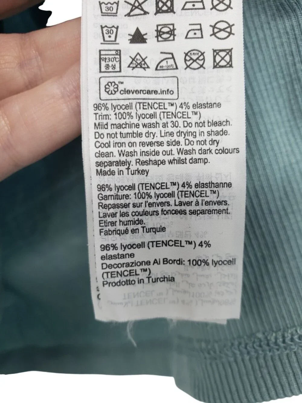All Saints Light Blue Ribbed Tank Top Rink Tank US 6 Allsaints - Picture 8 of 11